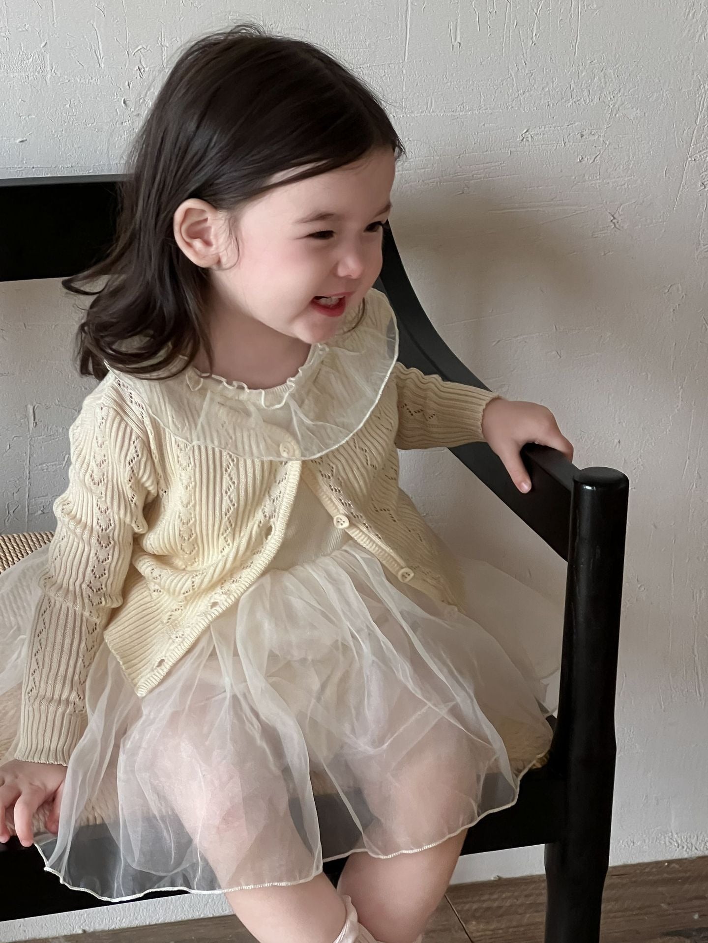 Princess style dress with sweater suit