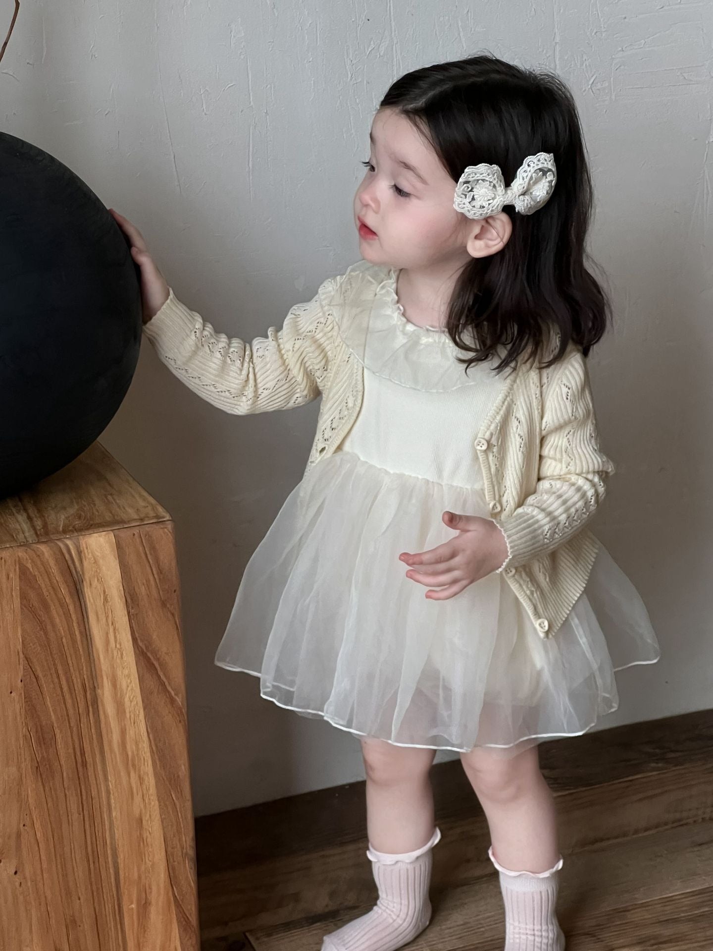 Princess style dress with sweater suit