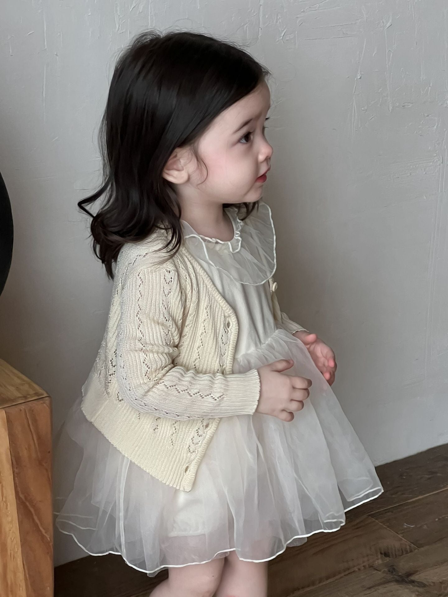 Princess style dress with sweater suit