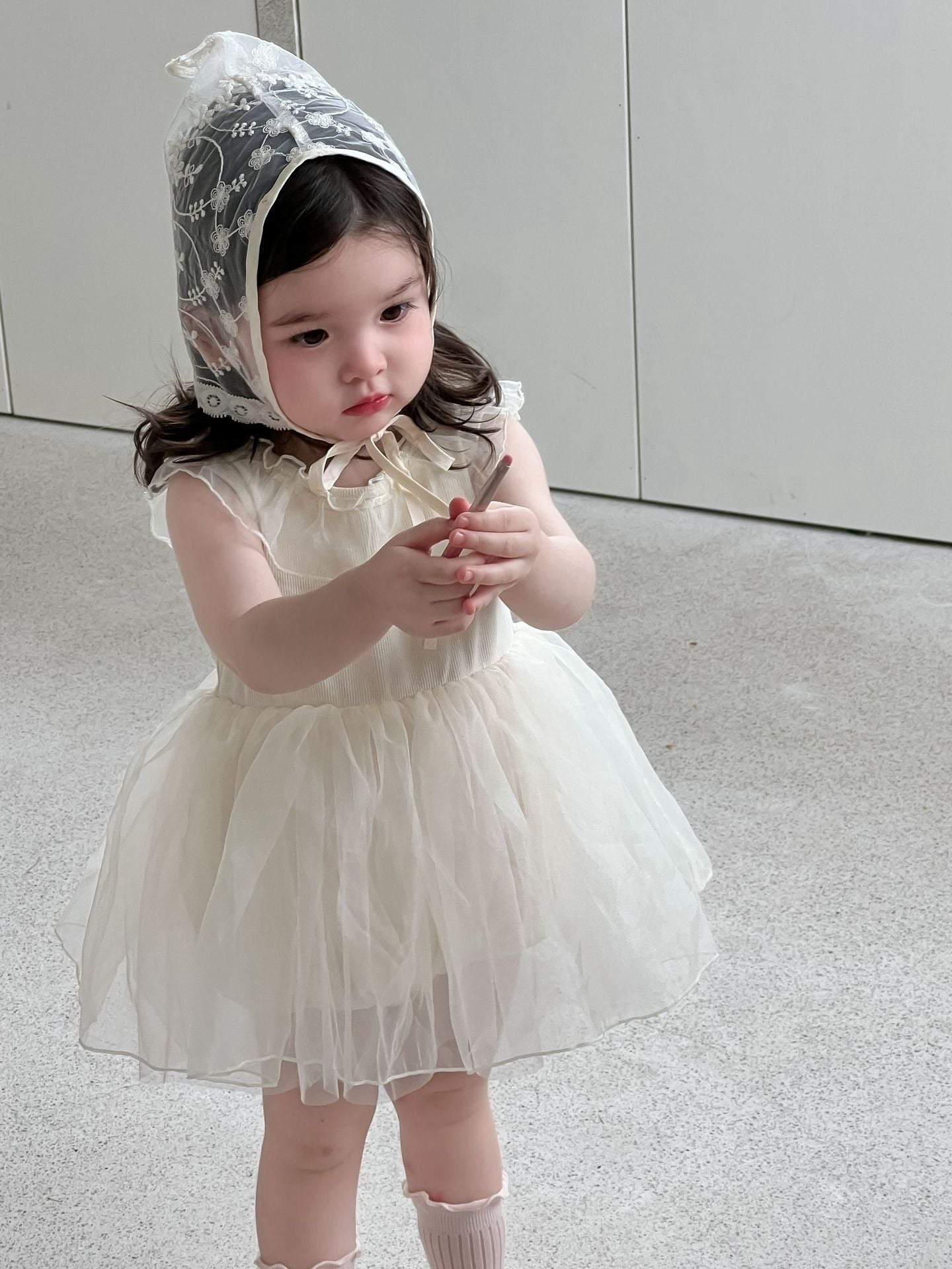 Princess style dress with sweater suit