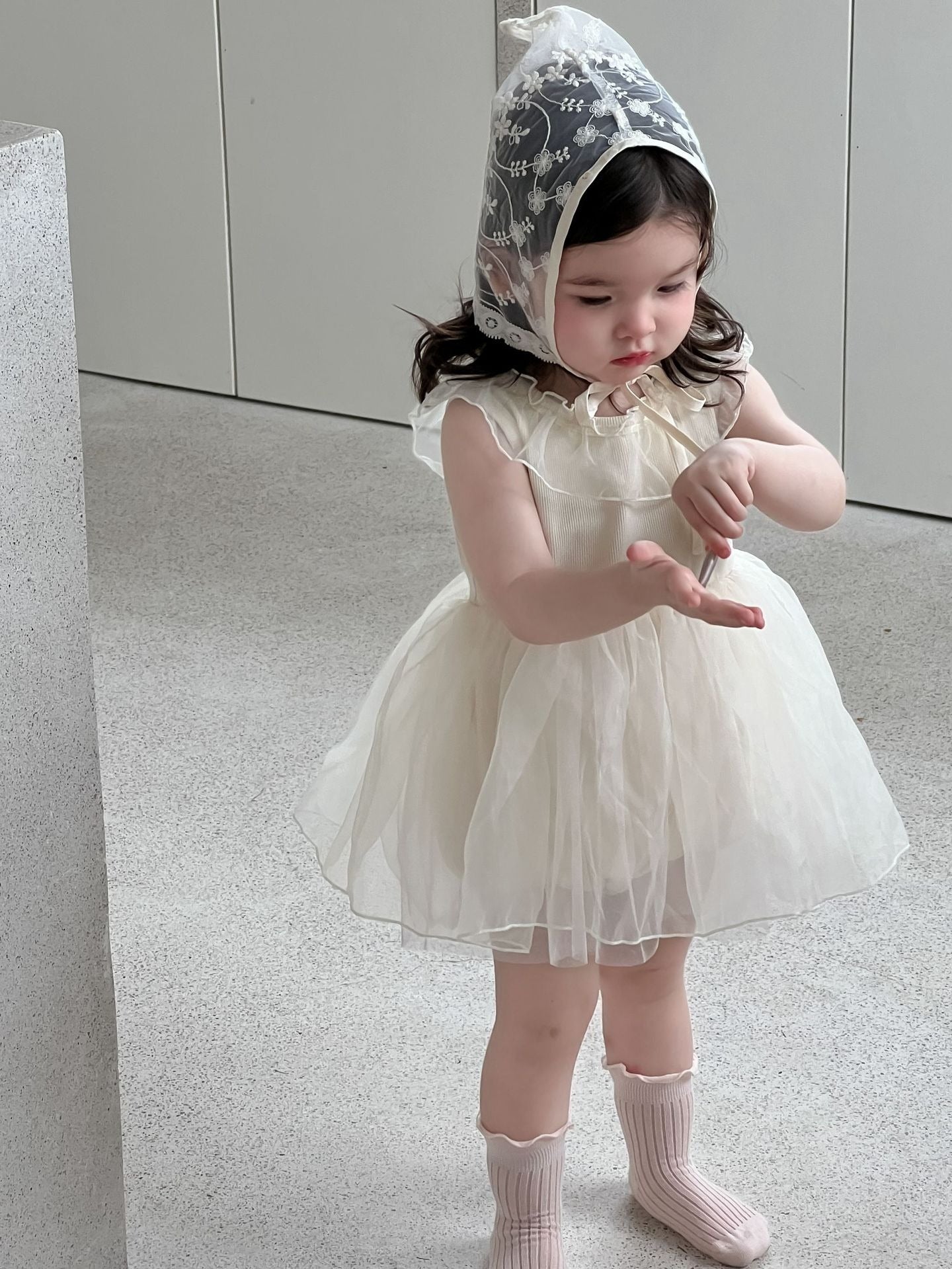 Princess style dress with sweater suit