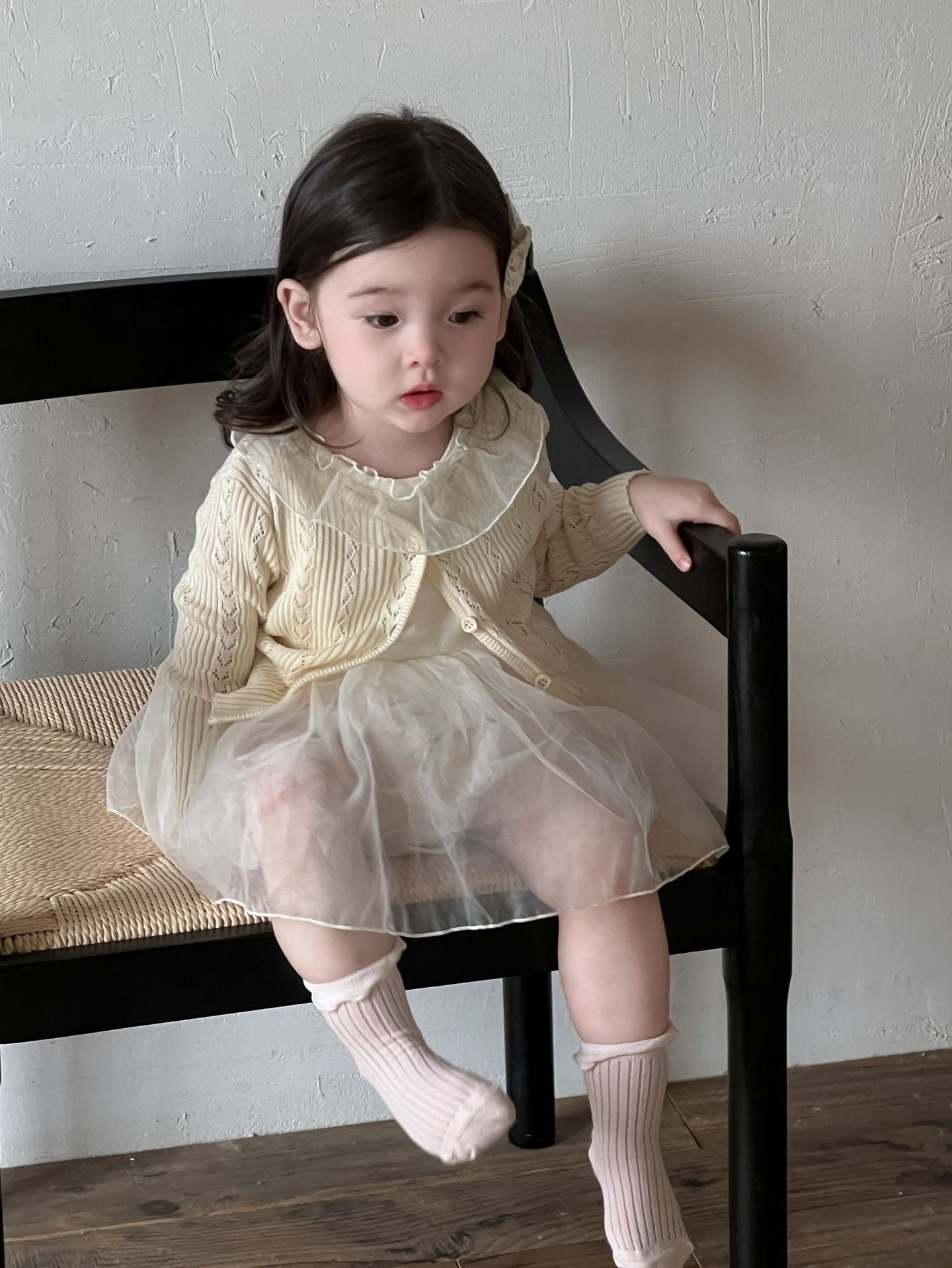 Princess style dress with sweater suit